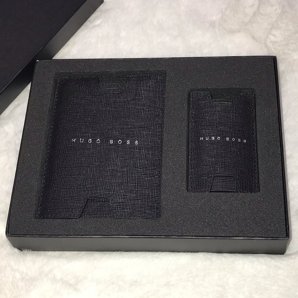 Brand New Hugo Boss Leather Luggage Tag Gift Set - Picture 4 of 6